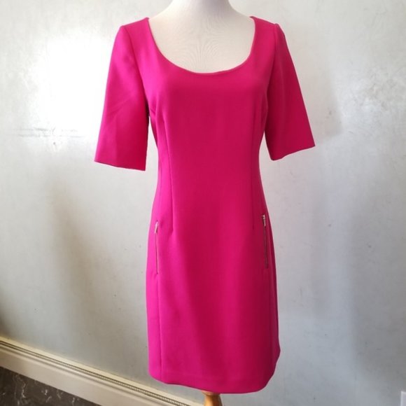 Ann Taylor Zip Pocket 3/4 sleeve Dress size 2  (I18) - Picture 6 of 9